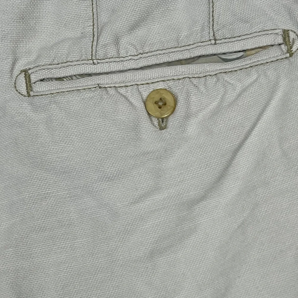 Tommy Bahama Men's Beige Linen Blend Chino‎ Shorts